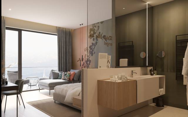 Innenansicht Doppelzimmer im Hotel Engel Wittmann