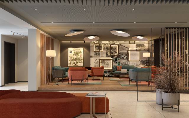 Innenansicht Lobby Hotel Engel Wittmann
