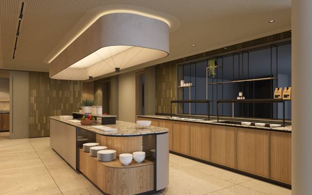Innenansicht Buffetbereich im Hotel Engel am Bodensee