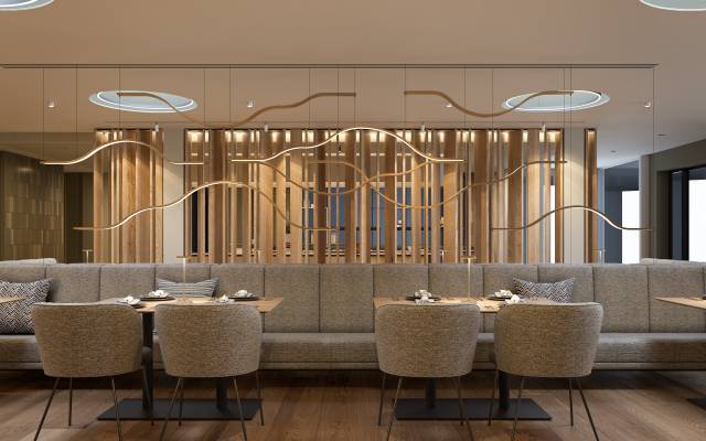 Innenansicht Restaurant im Hotel Engel am Bodensee