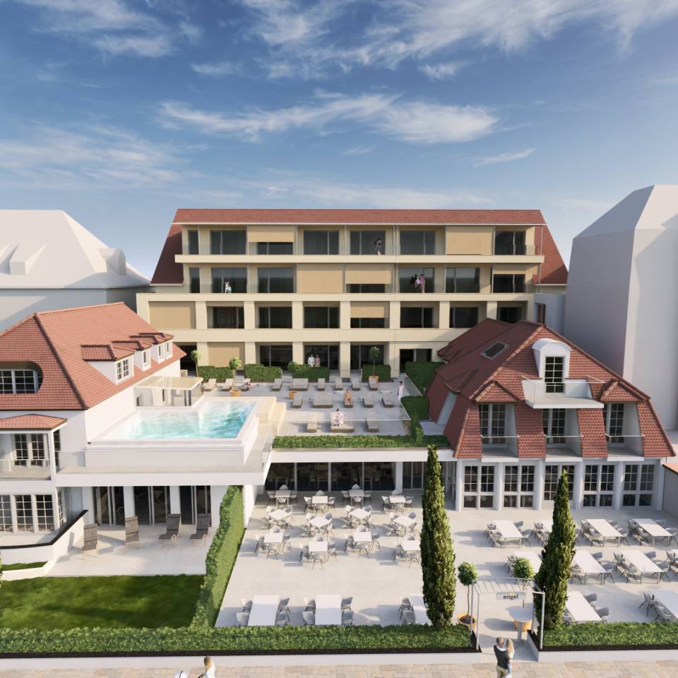 Außenansicht Umbau Hotel Engel Wittmann