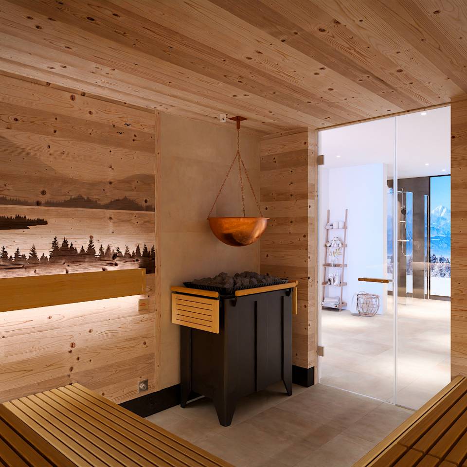 Innenansicht Sauna