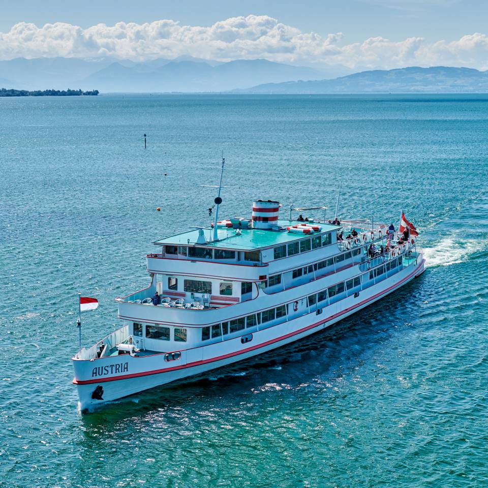 Touristenboot auf dem Bodensee
